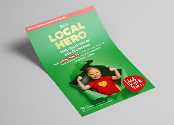 Northern Ireland Chest Heart and Stroke Leaflet marketing