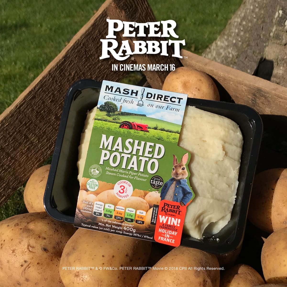 Mash Direct - Peter Rabbit Packaging Design