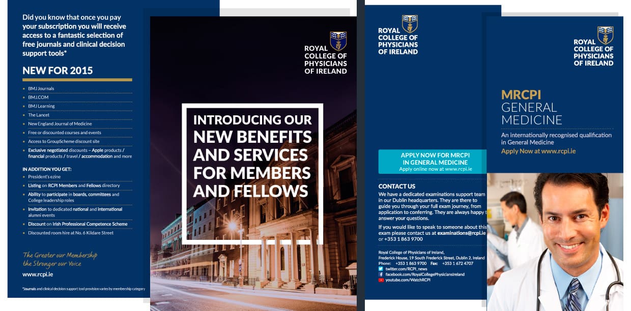 Royal College of Physicians of Ireland (RCPI) Print Brochure Design