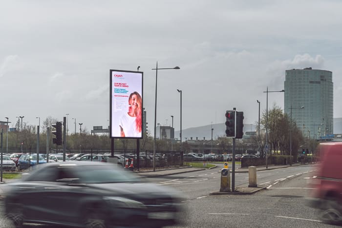 Digital Advertising for Cayan - Adshel Live in Belfast, Northern Ireland