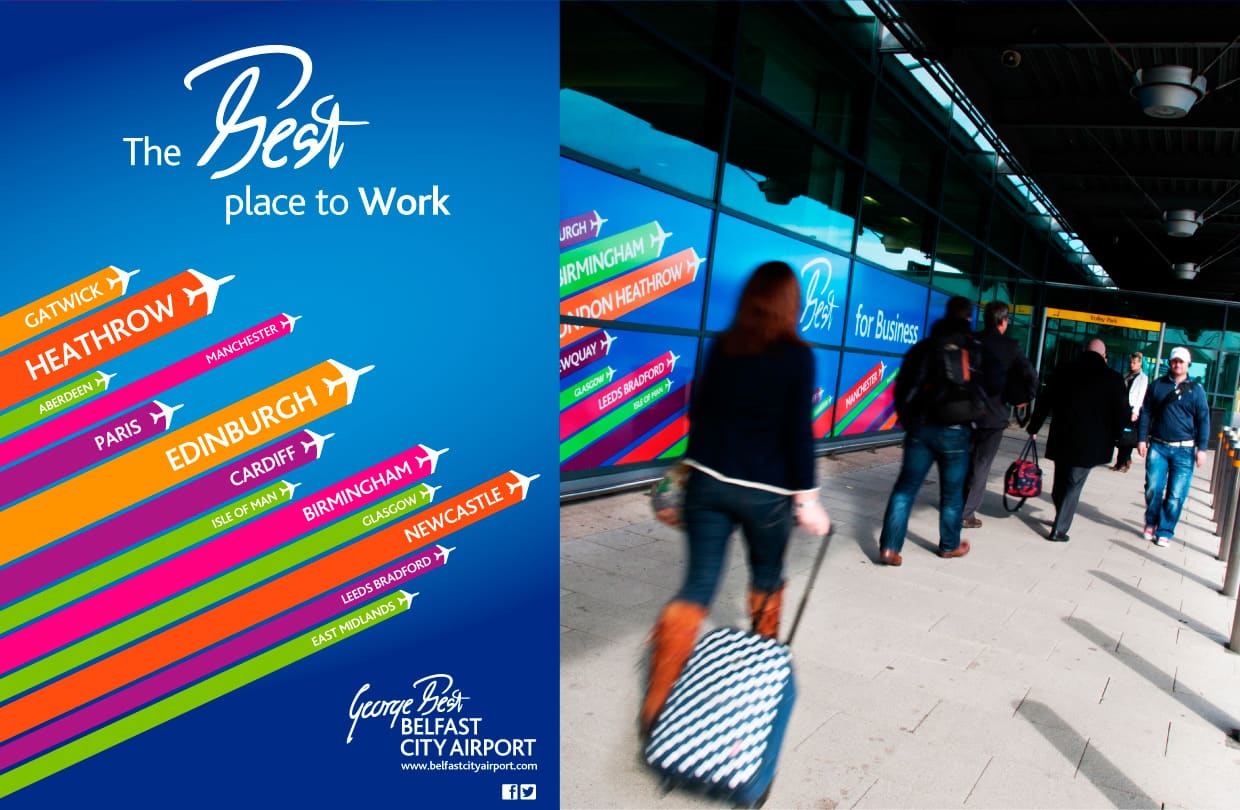 George Best Belfast City Airport Branding