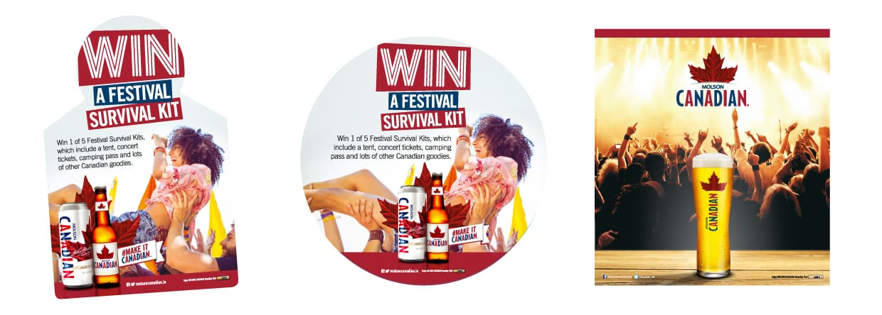 Molson Canadian Beer Branding - Print Design