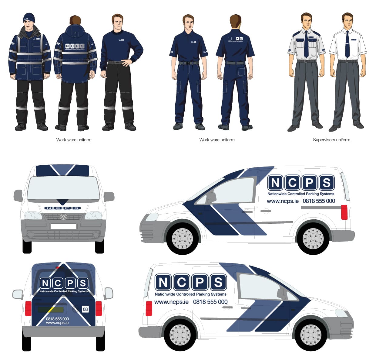 Nationwide Controlled Parking Systems - Uniform and Vehicle Branding