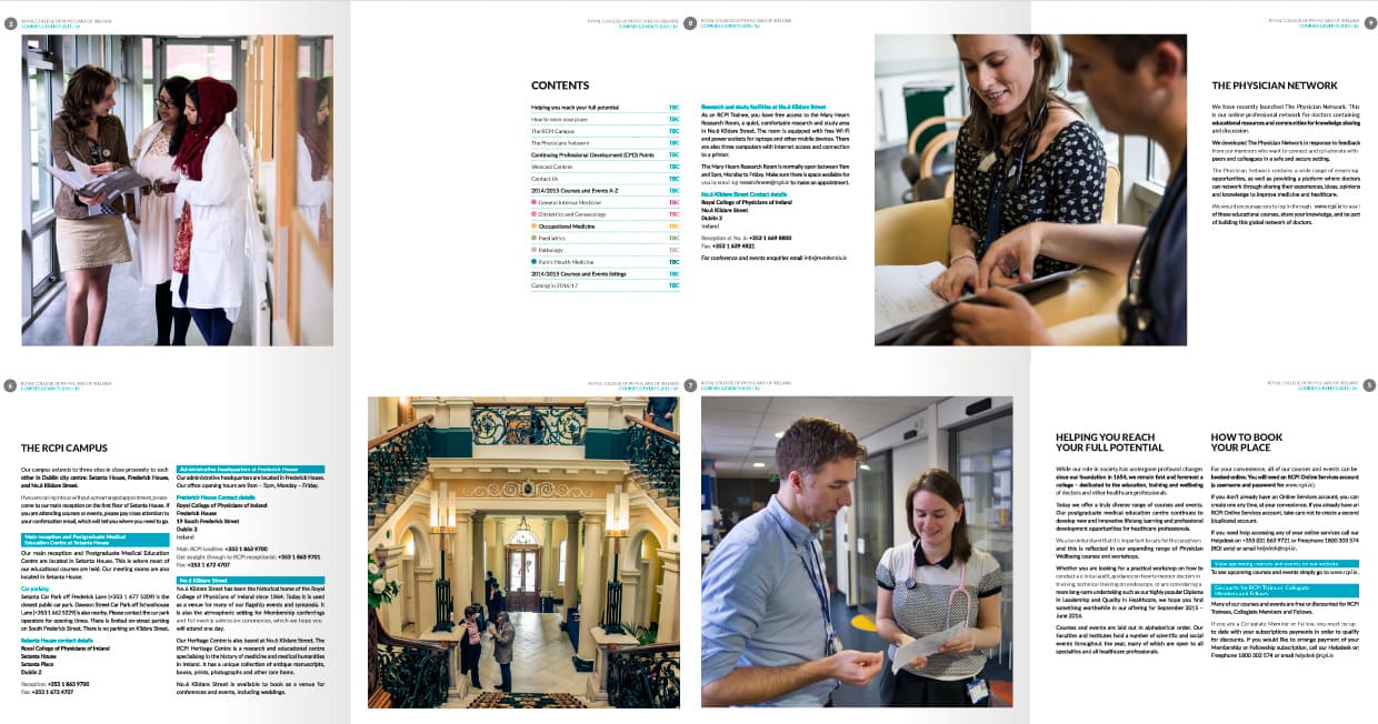 Royal College of Physicians of Ireland (RCPI) Print Brochure Design