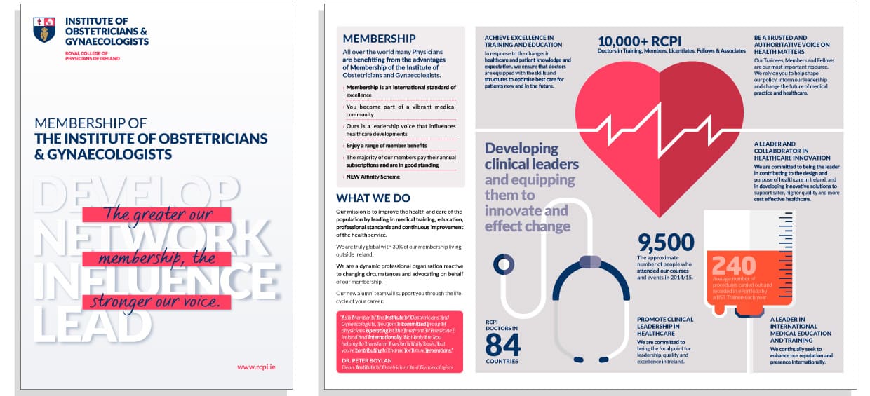 Royal College of Physicians of Ireland (RCPI) Print Brochure Design