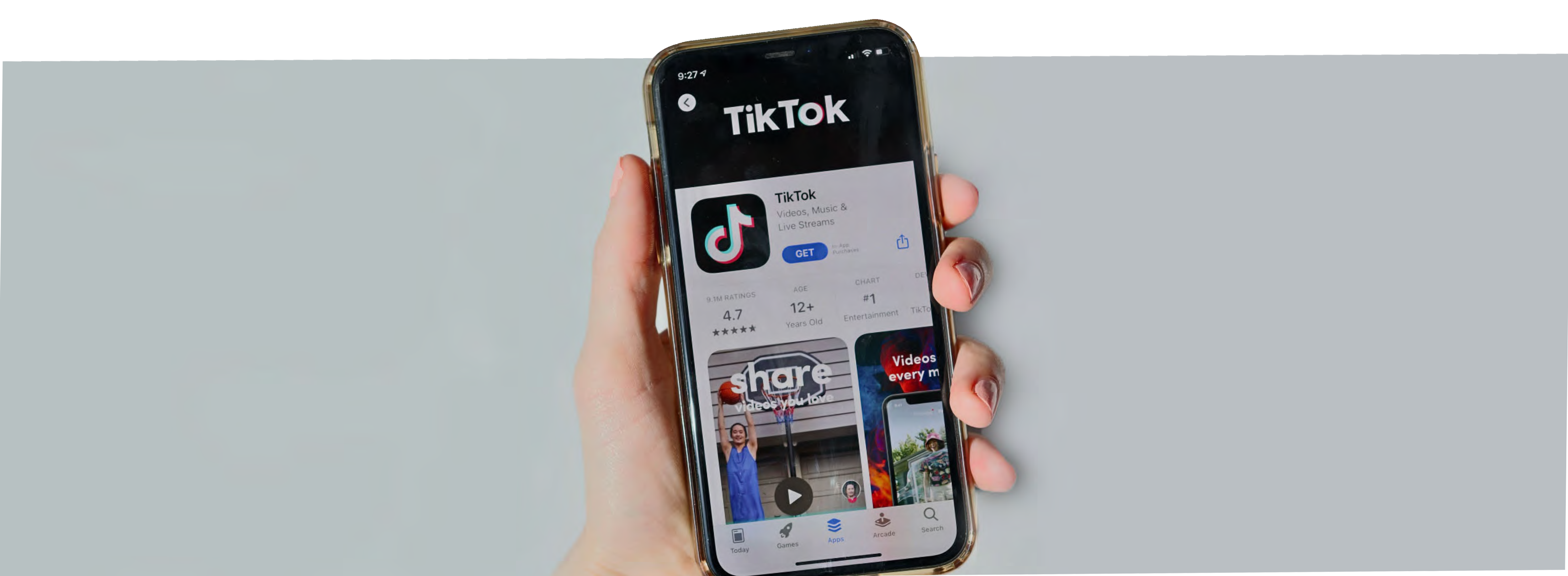 tiktok phone banner